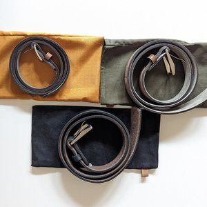 Three (3) Miles & Louie Handmade Leather Belts (32 Waist)